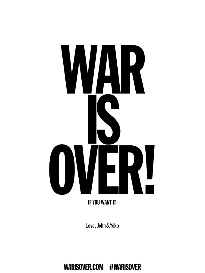 WAR IS OVER! poster